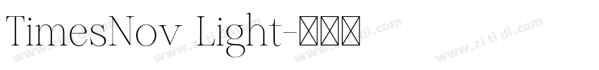TimesNov Light字体转换